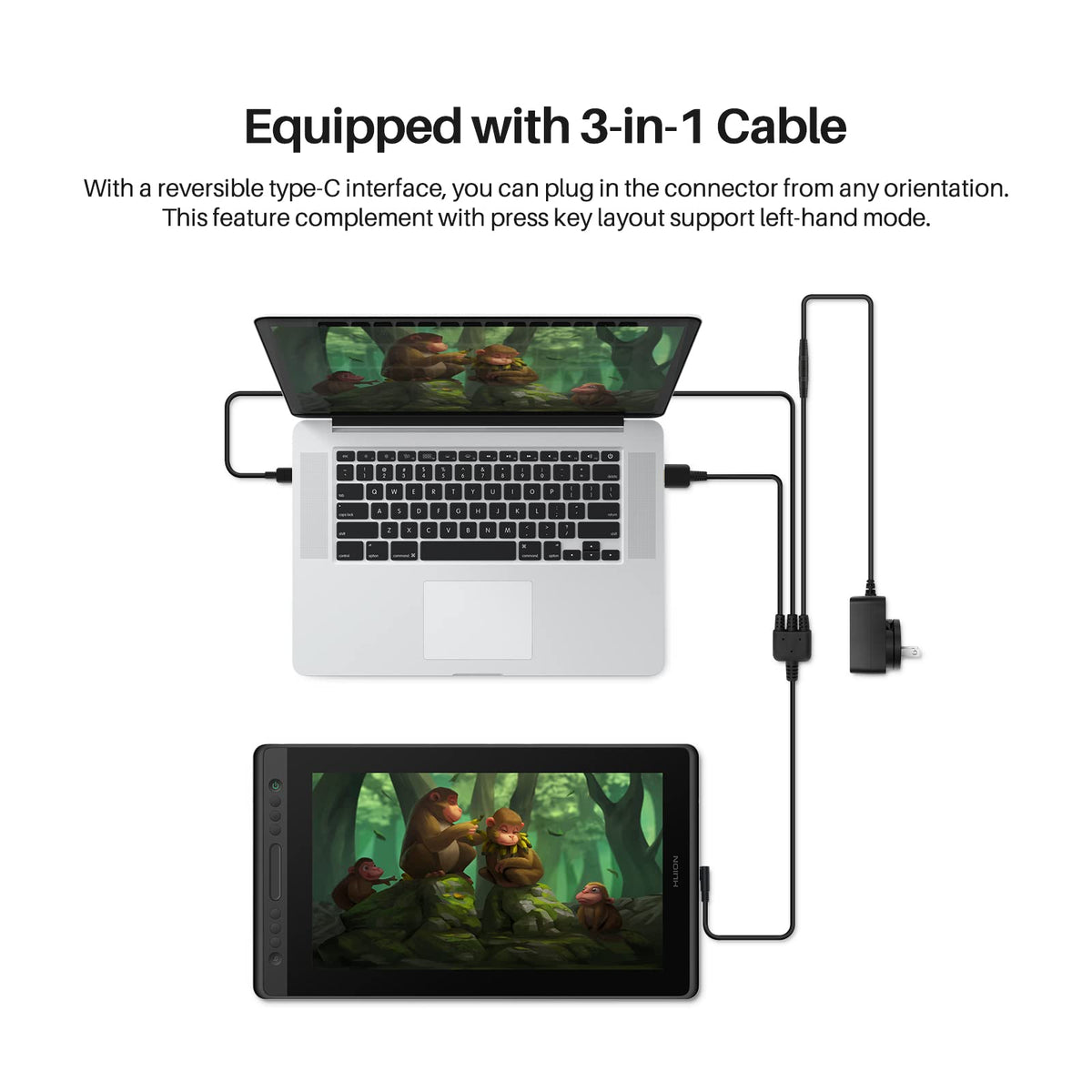 HUION Kamvas Pro 16 Anti-Glare Graphics Drawing Tablet Display